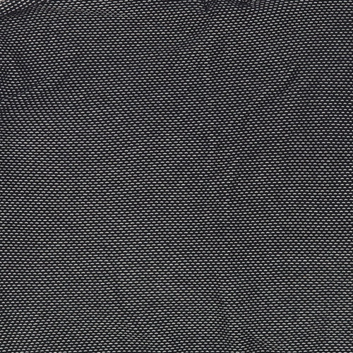 H&M Mens Black Collared Cotton Pullover Jumper Size M