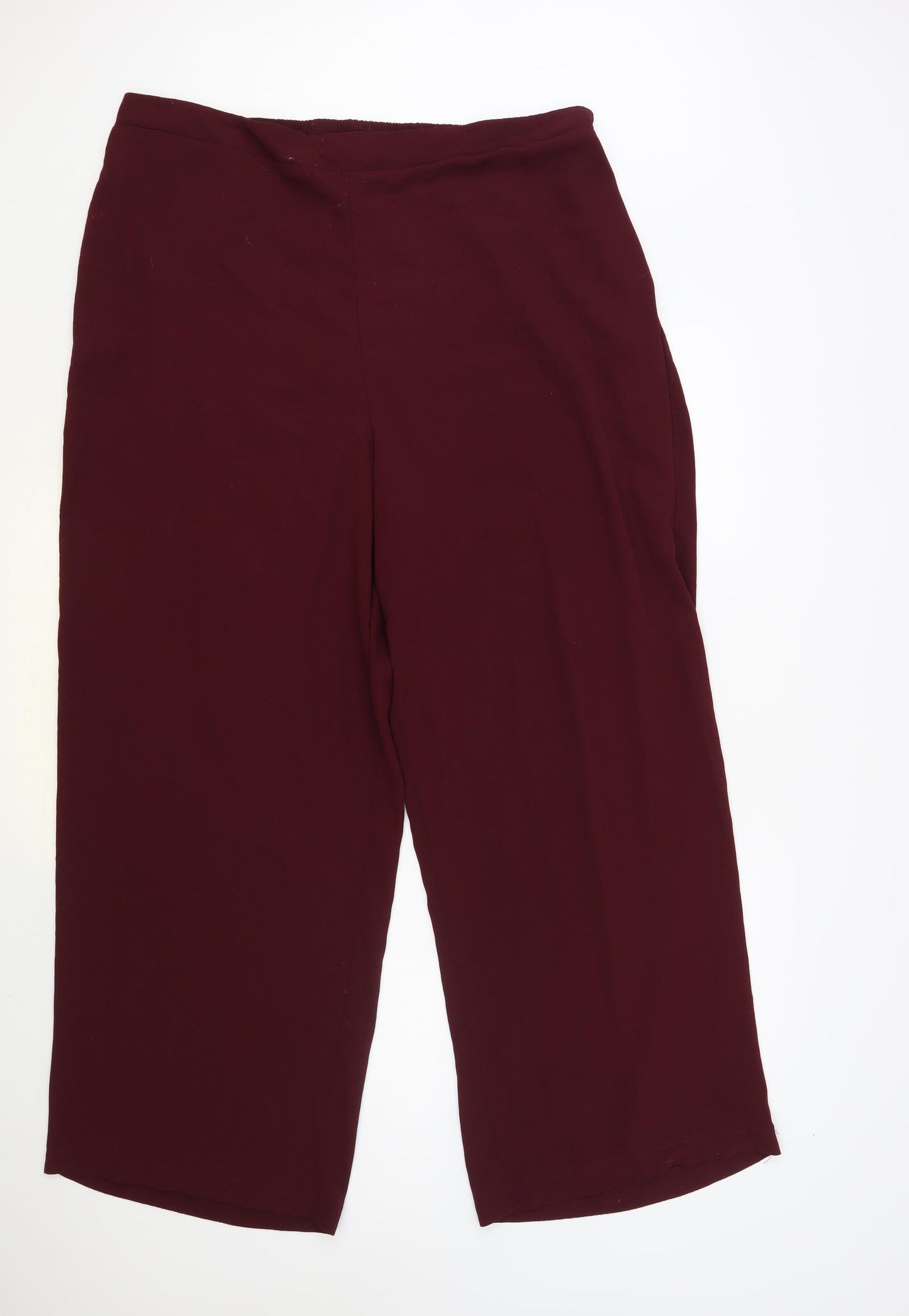 New Look Womens Purple Polyester Trousers Size 22 L32 in Regular