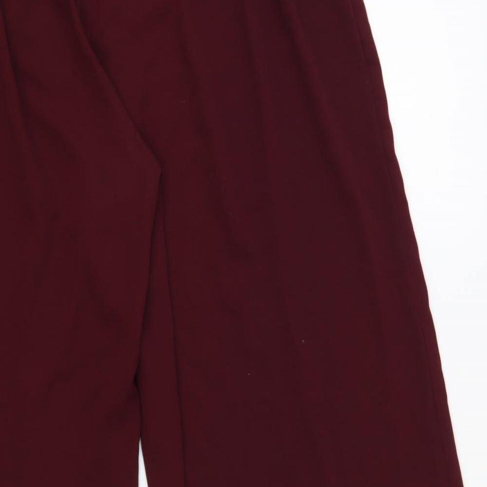 New Look Womens Purple Polyester Trousers Size 22 L32 in Regular