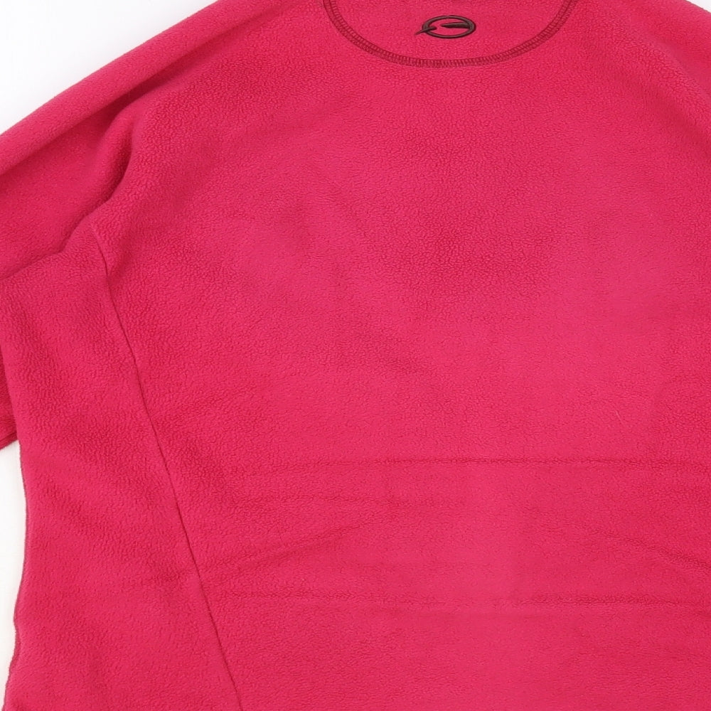 Sprayway Womens Pink Polyester Full Zip Sweatshirt Size 10 Zip