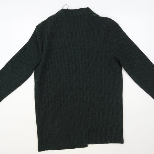 Dunnes Stores Womens Green V-Neck Polyester Cardigan Jumper Size M