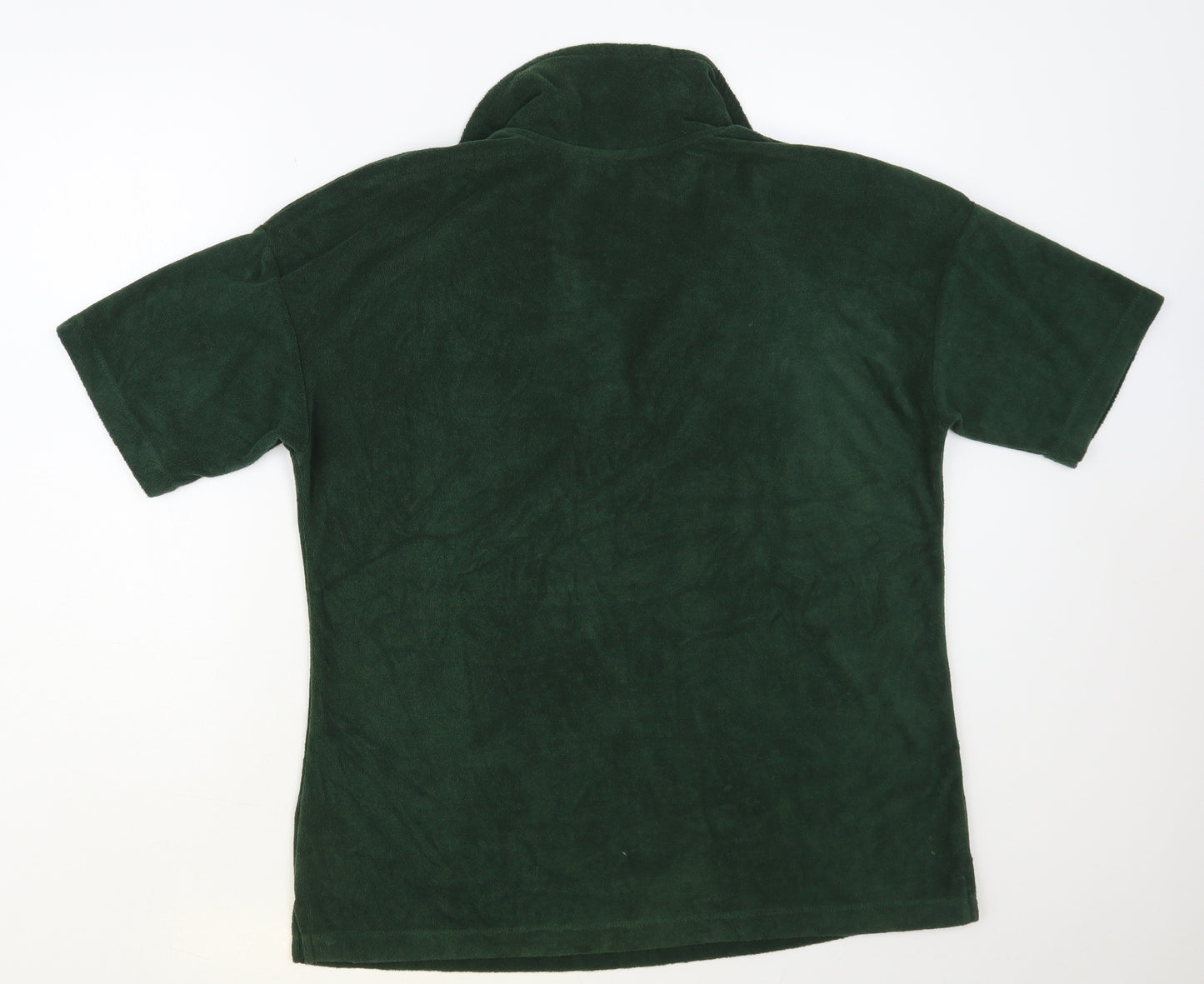 Dunnes Stores Womens Green Cotton Basic Polo Size M Collared