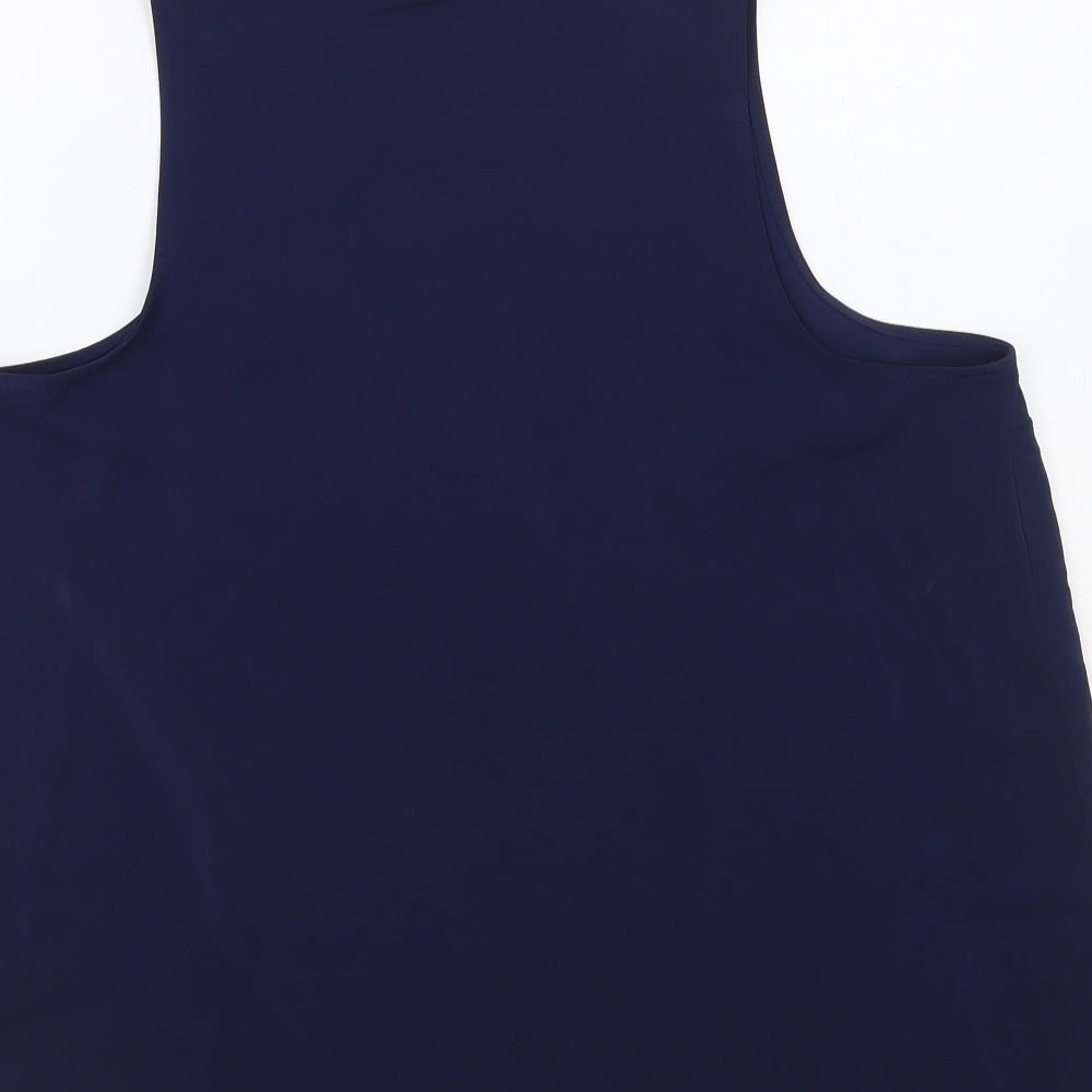 Primark Womens Blue Polyester Basic Tank Size 16 Round Neck