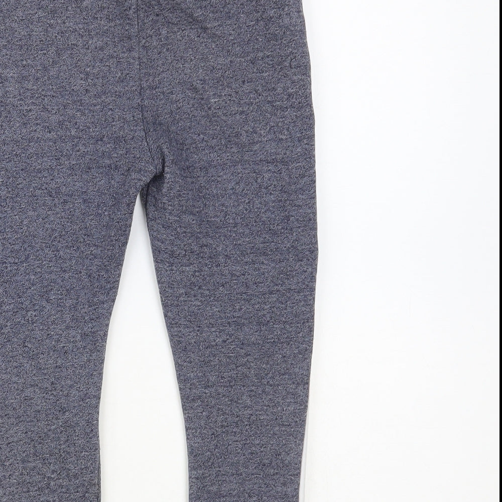 F&F Boys Blue Cotton Jogger Trousers Size 3-4 Years Regular Drawstring