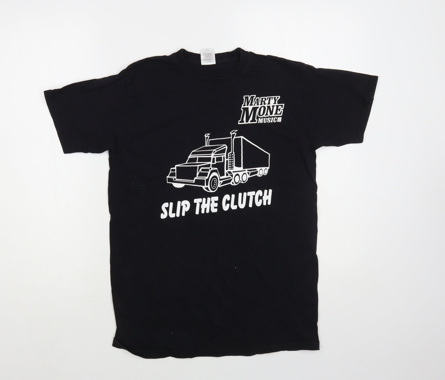 Fruit of the Loom Womens Black Cotton Basic T-Shirt Size S Crew Neck - Marty Mone