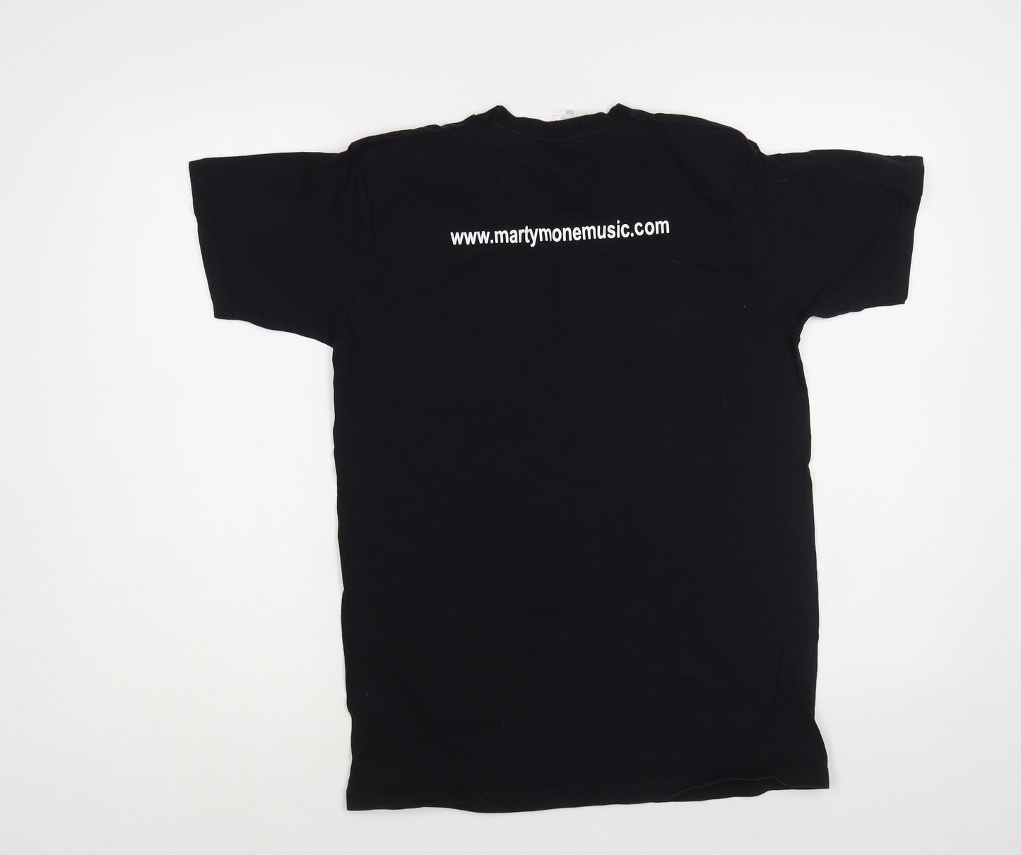 Fruit of the Loom Womens Black Cotton Basic T-Shirt Size S Crew Neck - Marty Mone