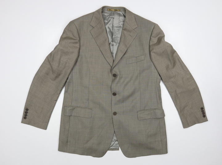 Marks and Spencer Mens Grey Wool Jacket Blazer Size 42