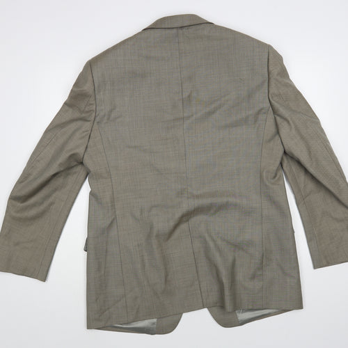 Marks and Spencer Mens Grey Wool Jacket Blazer Size 42