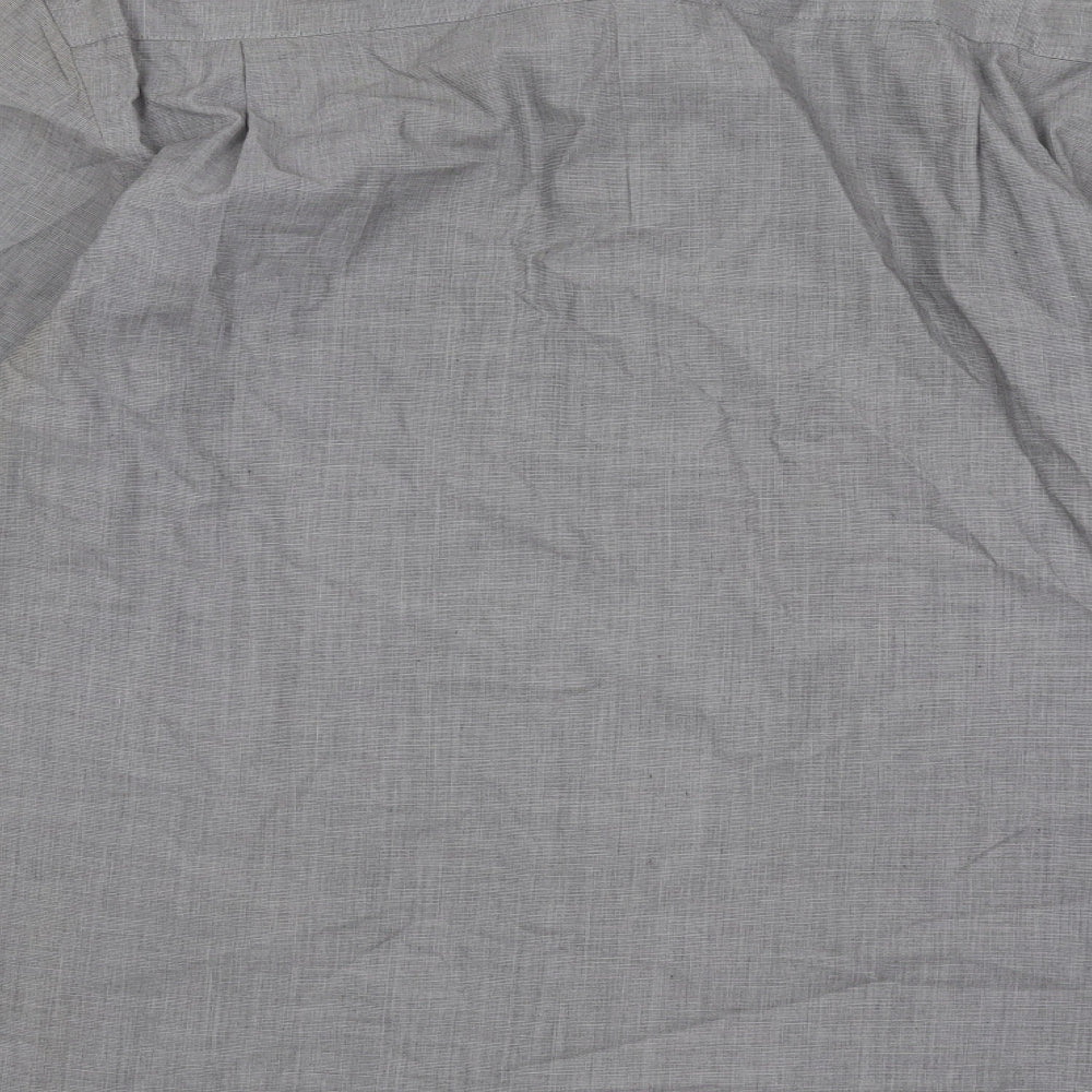 Cedar Wood State Mens Grey Cotton Button-Up Size 15.5 Collared Button