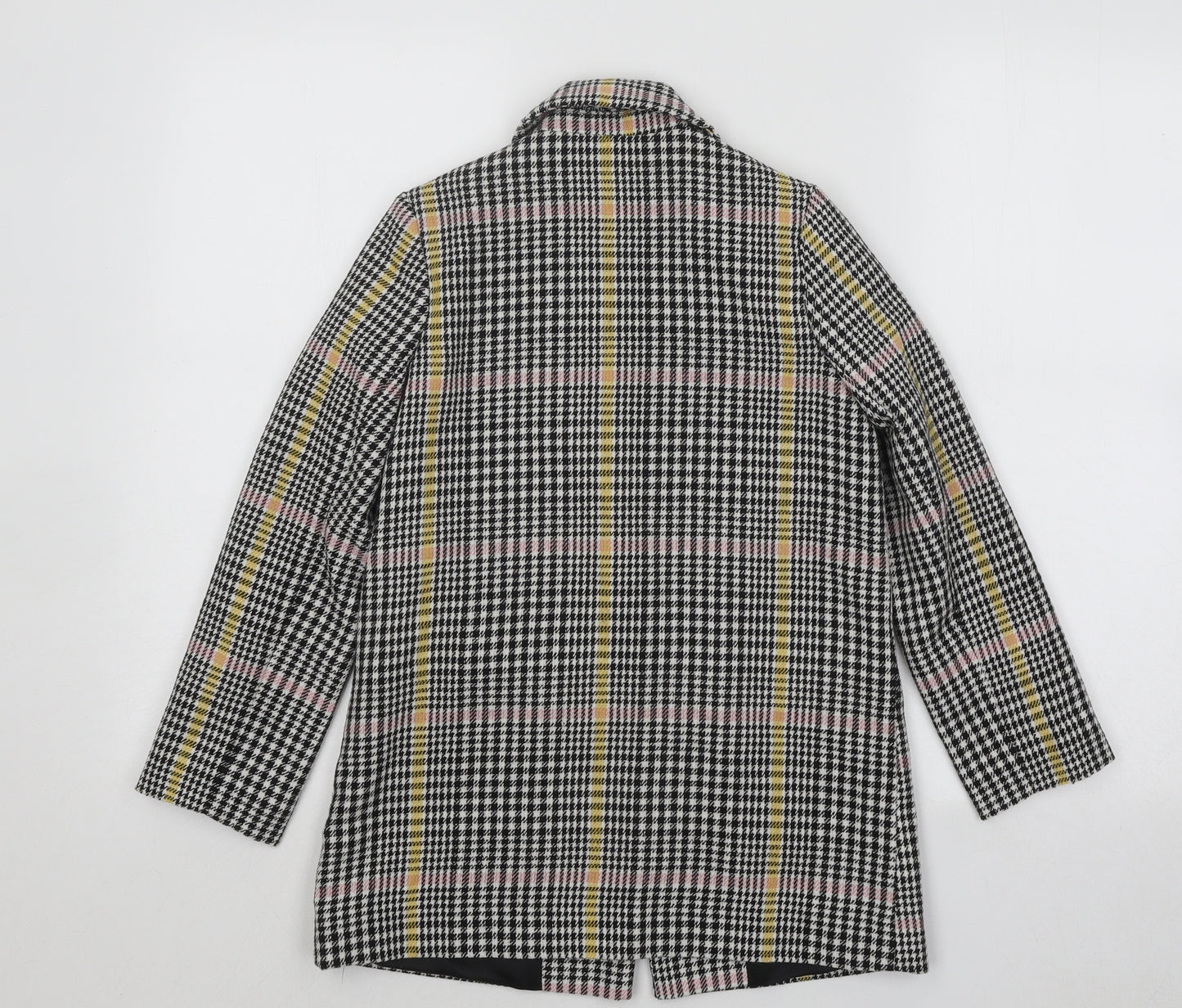F&F Girls Multicoloured Plaid Jacket Blazer Size 8-9 Years Button
