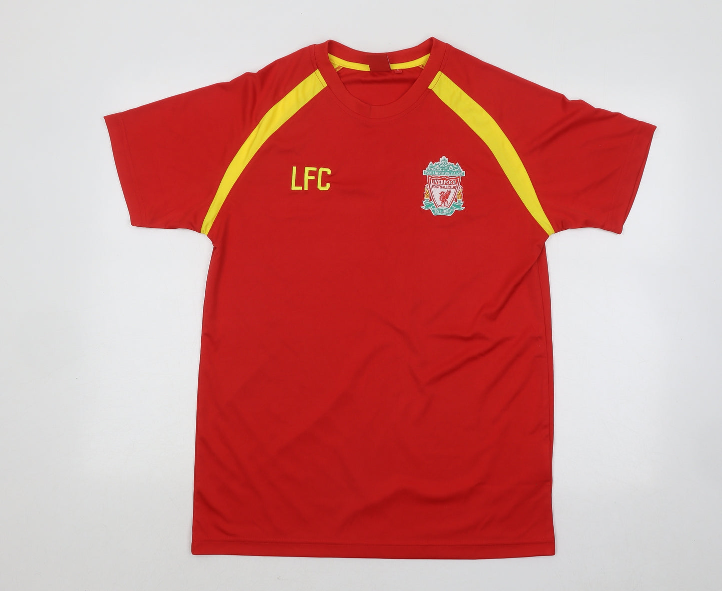 Liverpool FC Mens Red Polyester T-Shirt Size S Round Neck - Liverpool FC