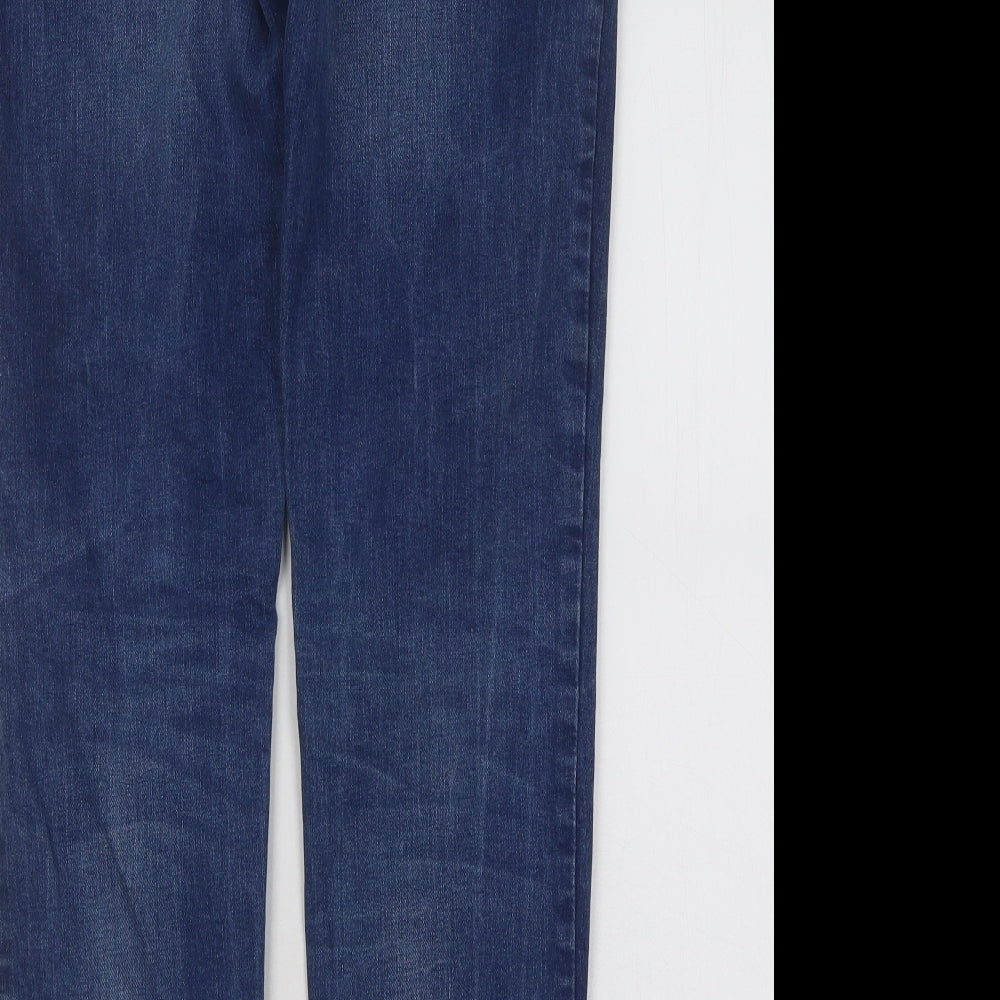 NEXT Mens Blue Cotton Straight Jeans Size 34 in L29 in Regular Button