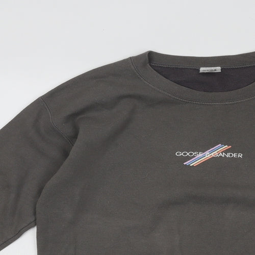 Goose and Gander Womens Grey Cotton Pullover Sweatshirt Size S Pullover