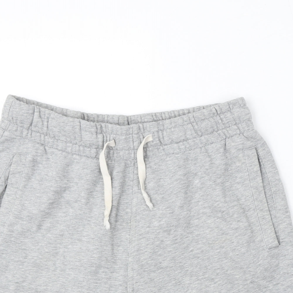 Divided by H&M Mens Grey Cotton Sweat Shorts Size M L7 in Regular Drawstring