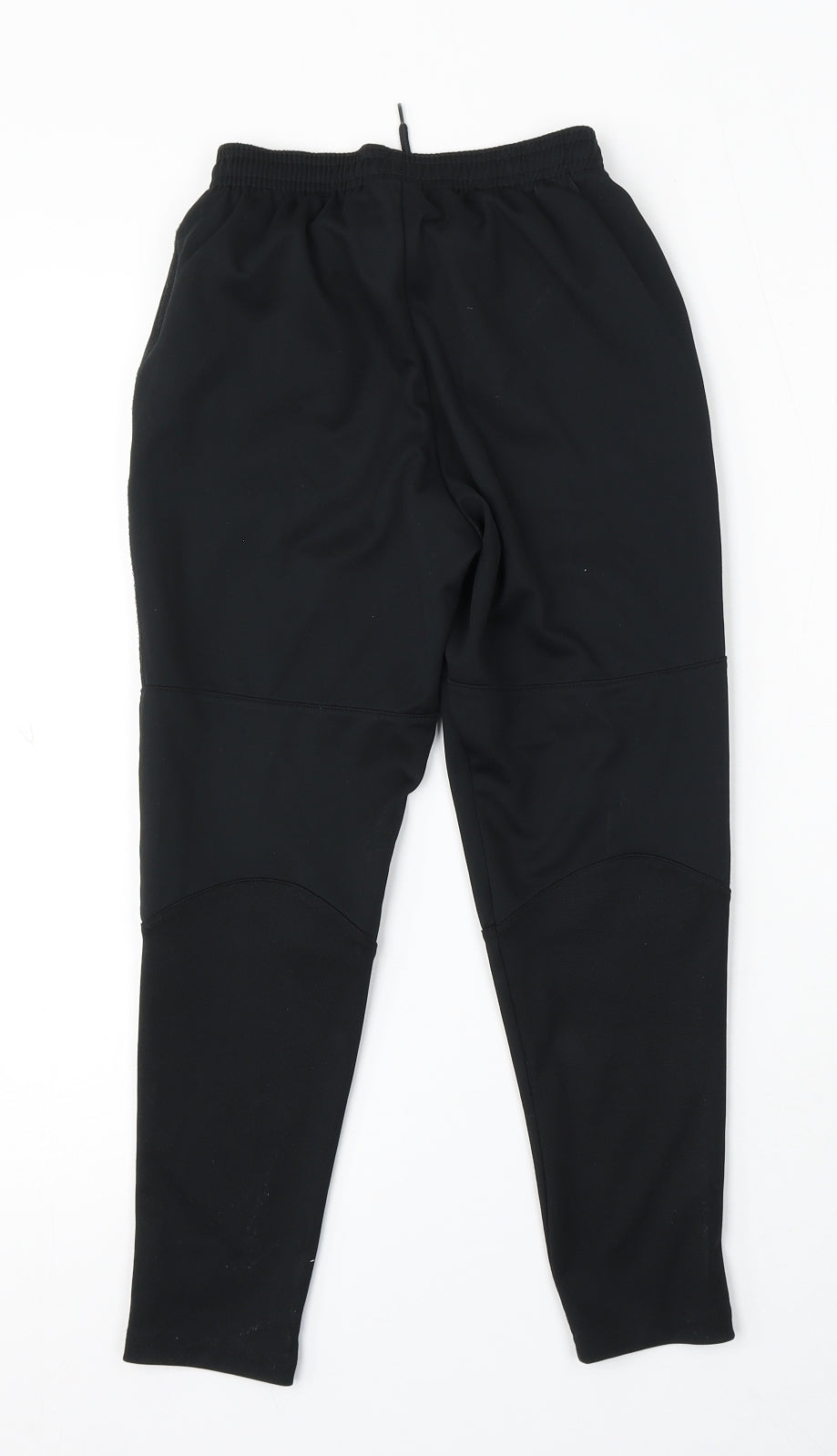 Nike Boys Black Polyester Jogger Trousers Size 8-9 Years Regular Drawstring - Dri Fit