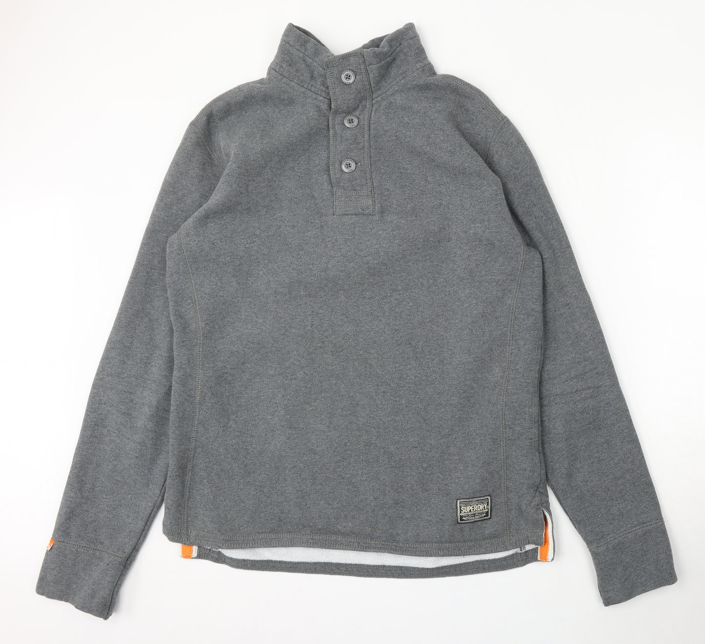 Superdry Mens Grey Cotton Pullover Sweatshirt Size XL