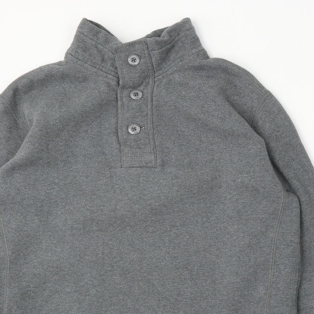 Superdry Mens Grey Cotton Pullover Sweatshirt Size XL
