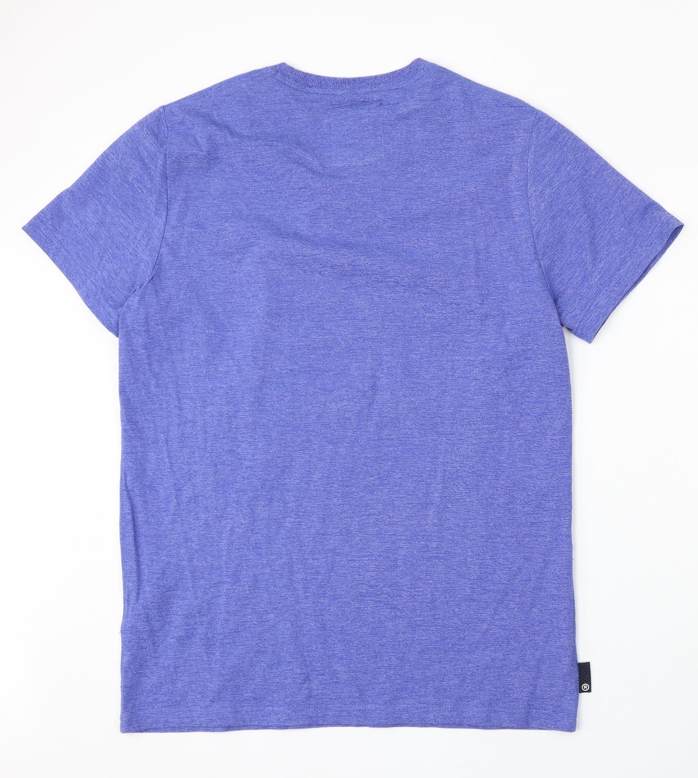 Superdry Mens Blue Cotton T-Shirt Size XL Round Neck