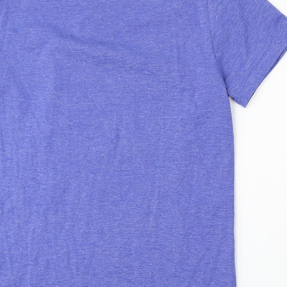 Superdry Mens Blue Cotton T-Shirt Size XL Round Neck