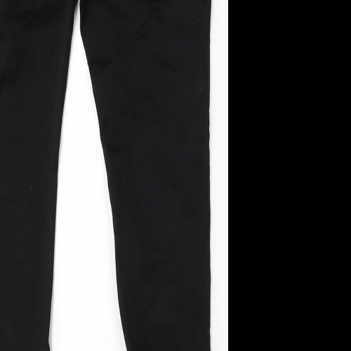 NEXT Mens Black Cotton Skinny Jeans Size 32 L32 in Regular Button