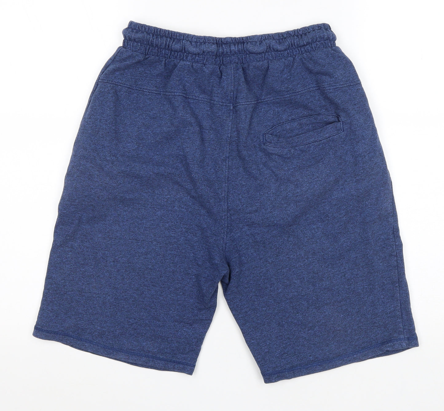 NEXT Boys Blue 100% Cotton Sweat Shorts Size 15 Years Regular Drawstring