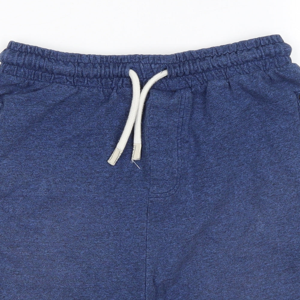 NEXT Boys Blue 100% Cotton Sweat Shorts Size 15 Years Regular Drawstring