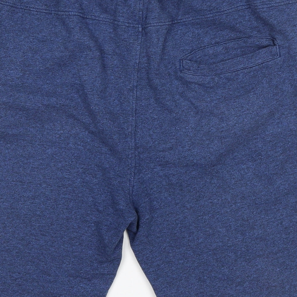 NEXT Boys Blue 100% Cotton Sweat Shorts Size 15 Years Regular Drawstring