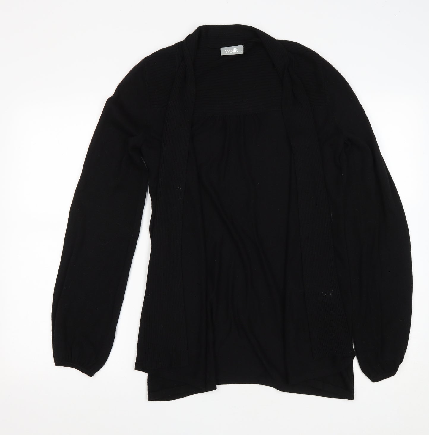 Wallis Womens Black V-Neck Viscose Cardigan Jumper Size S
