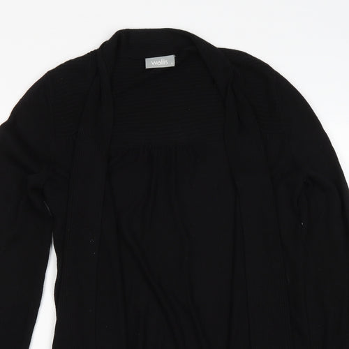 Wallis Womens Black V-Neck Viscose Cardigan Jumper Size S