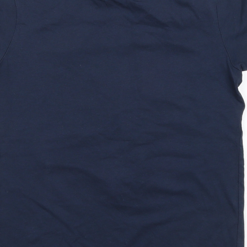 George Boys Blue 100% Cotton Basic T-Shirt Size 8-9 Years Round Neck - Roblox
