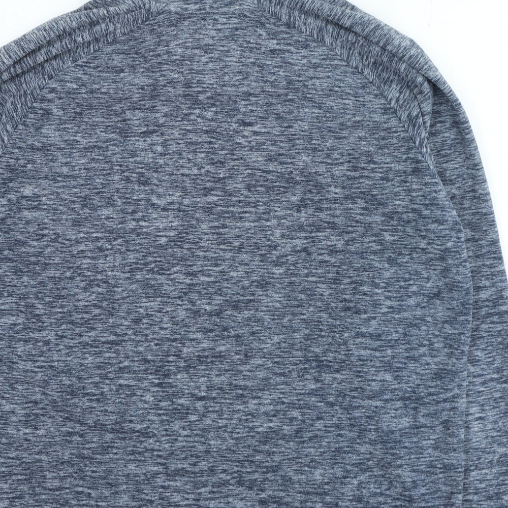 Regatta Mens Blue High Neck Polyester Pullover Jumper Size L