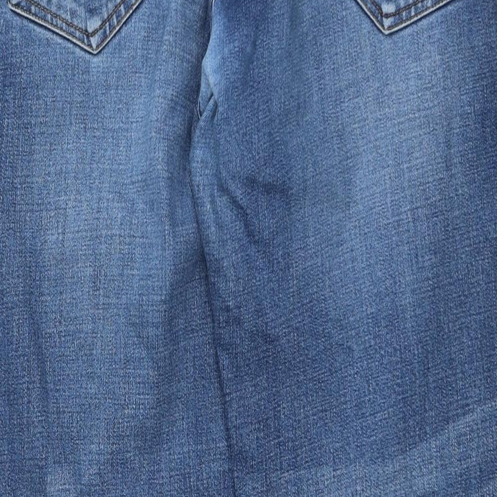 NEXT Mens Blue Cotton Straight Jeans Size 36 in L27 in Regular Zip