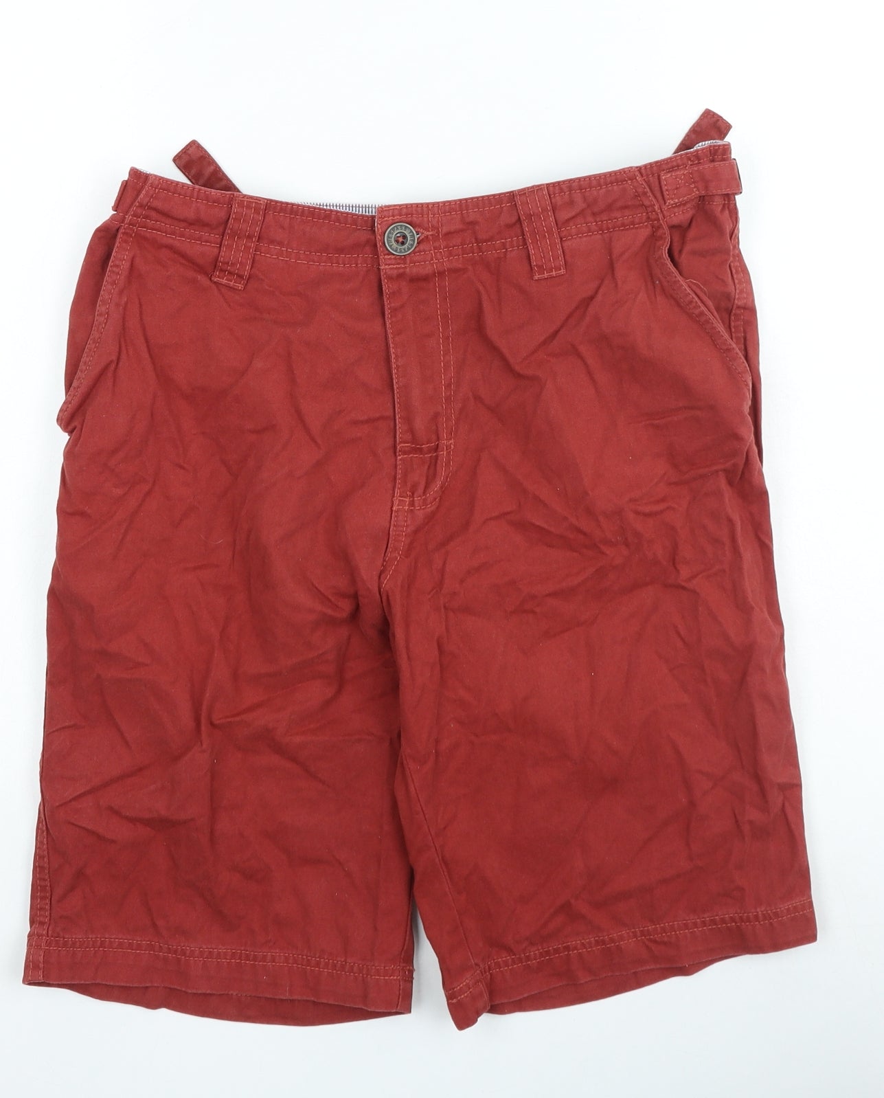 Trespass Mens Orange Cotton Chino Shorts Size S L8 in Regular Zip