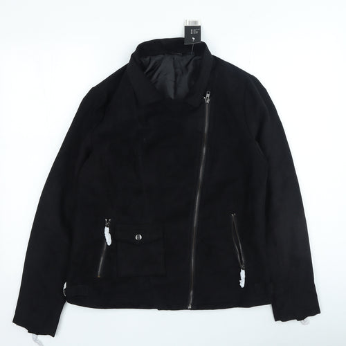 ESMARA Womens Black Jacket Size 18 Zip