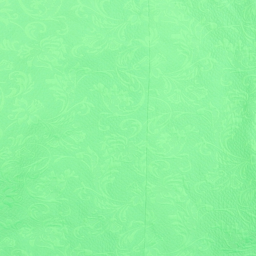 River Island Womens Green Floral Jacket Size 16 Zip