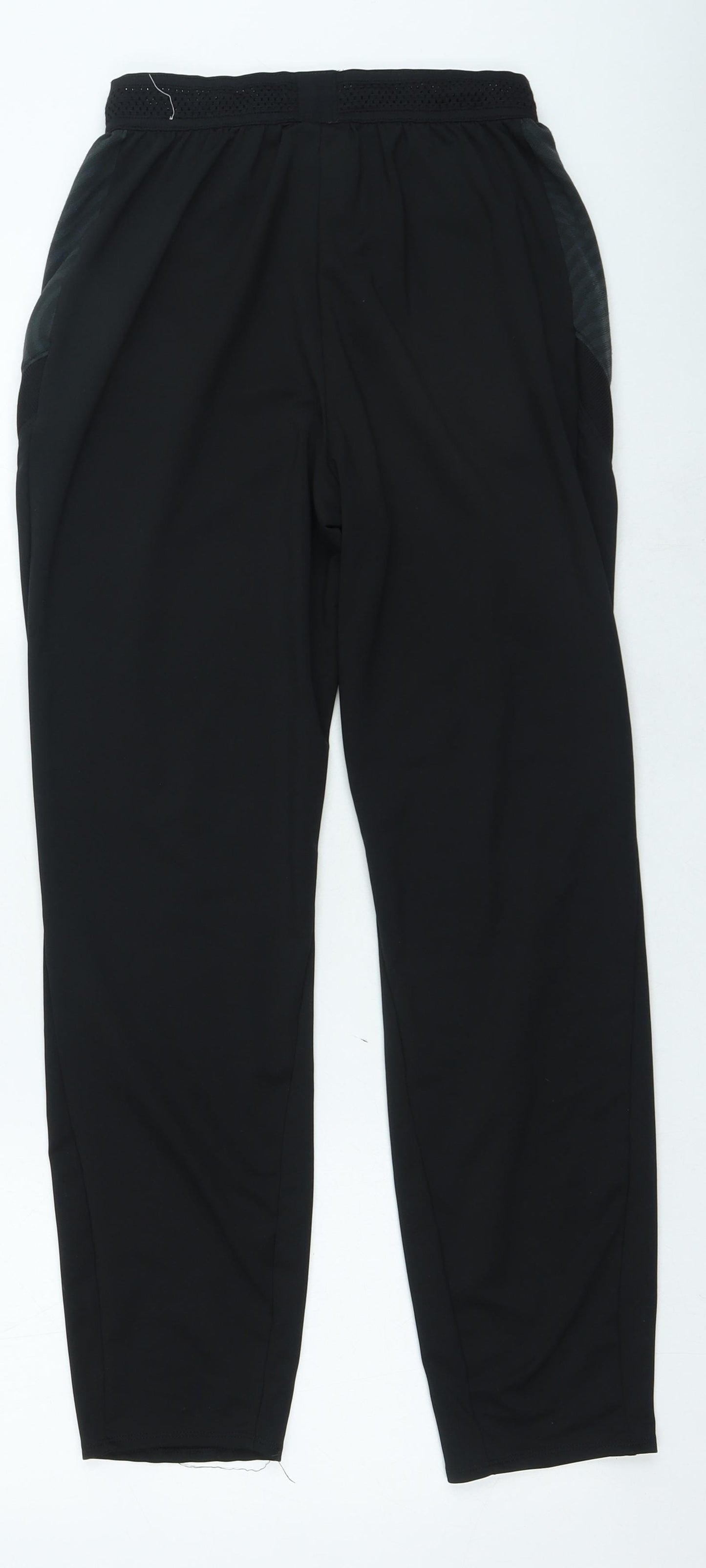 Nike Mens Black Polyester Jegging Trousers Size XL L25 in Regular Drawstring