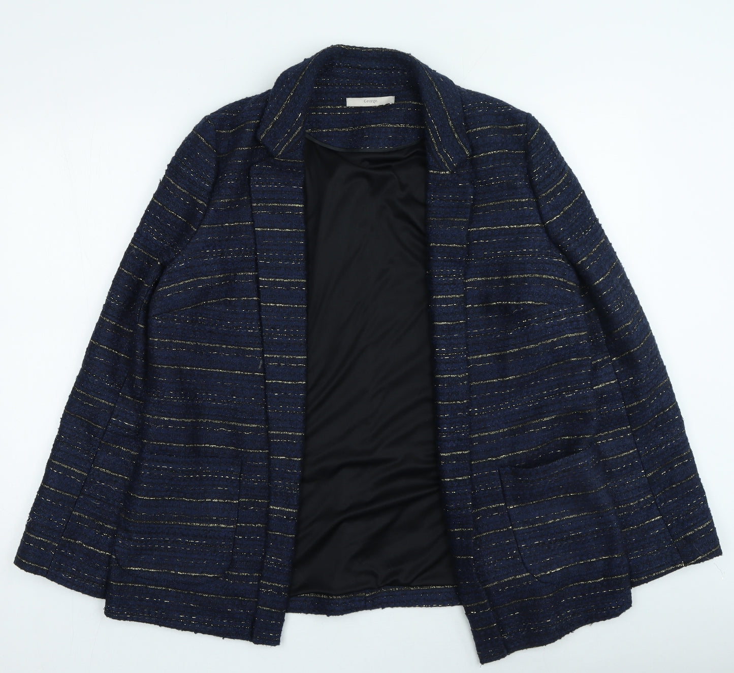 George Womens Blue Jacket Size 16