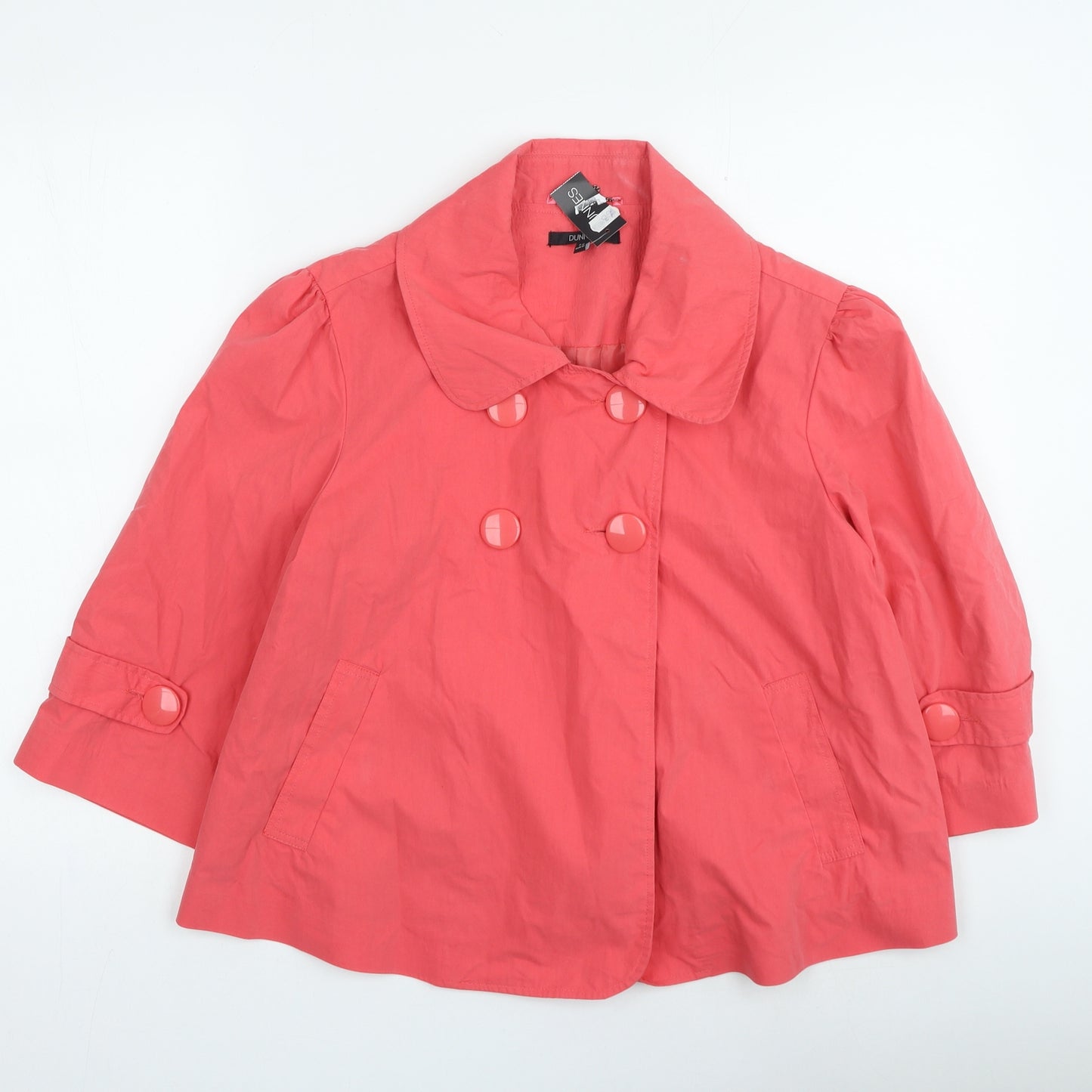 Dunnes Stores Womens Pink Jacket Size 14 Button