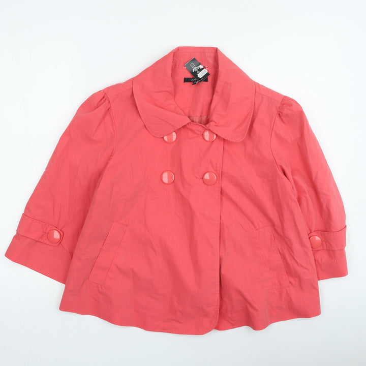 Dunnes Stores Womens Pink Jacket Size 14 Button