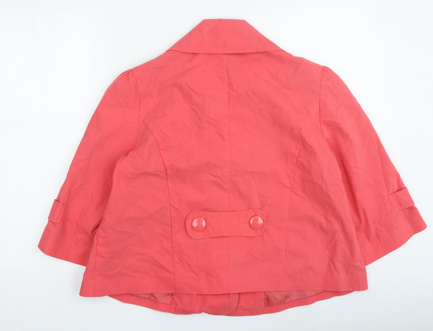 Dunnes Stores Womens Pink Jacket Size 14 Button