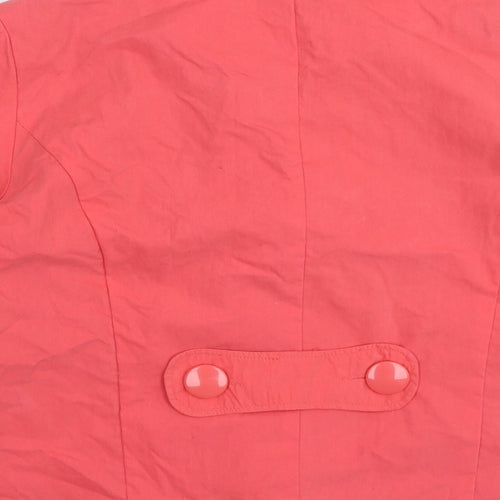 Dunnes Stores Womens Pink Jacket Size 14 Button