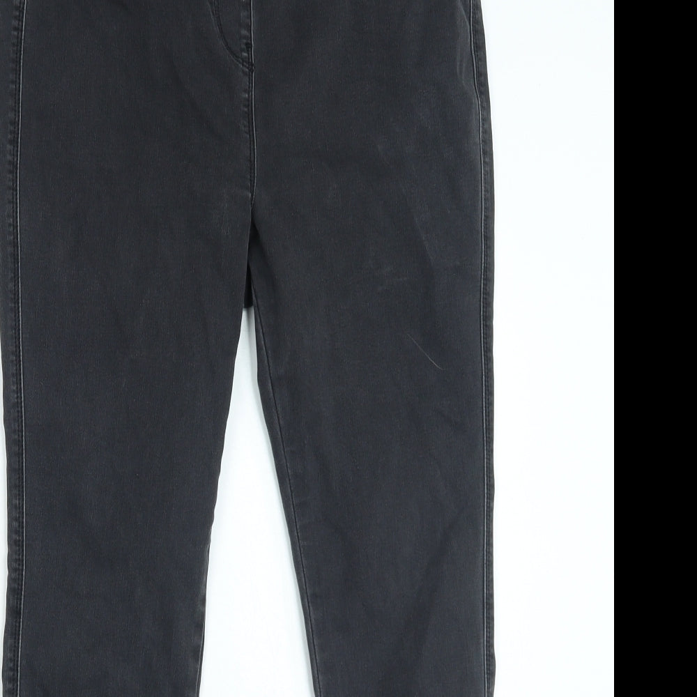 NEXT Womens Grey Cotton Jegging Jeans Size 14 L26 in Regular