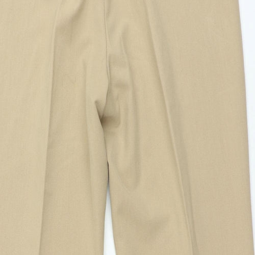 Julipa Womens Brown Polyester Trousers Size 14 L27 in Regular