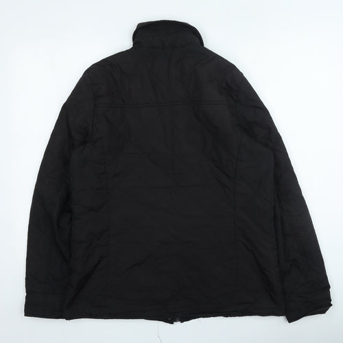 Dorothy Perkins Womens Black Rain Coat Coat Size 14 Zip