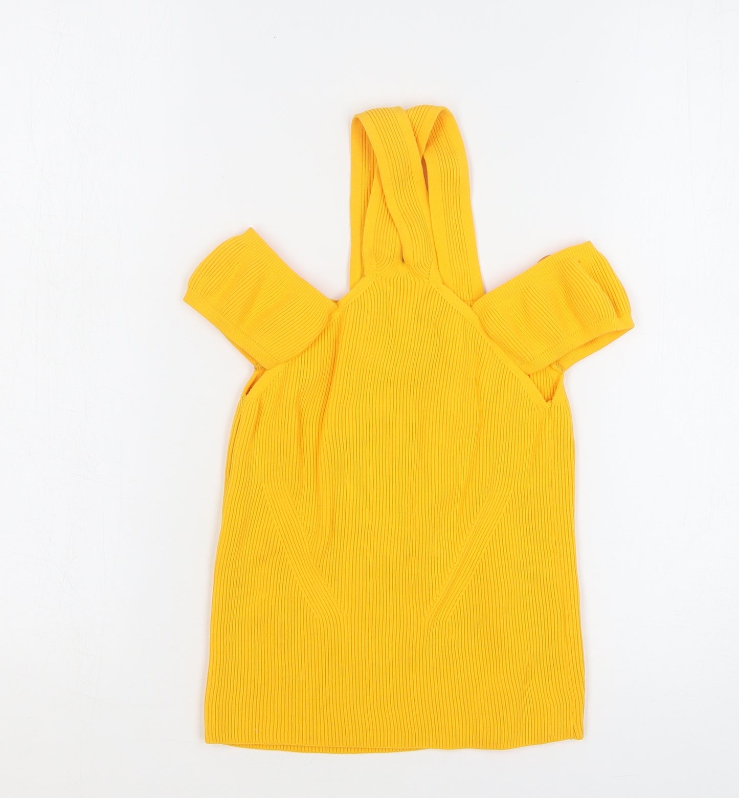 River Island Womens Orange Polyamide Basic Tank Size 10 Off the Shoulder