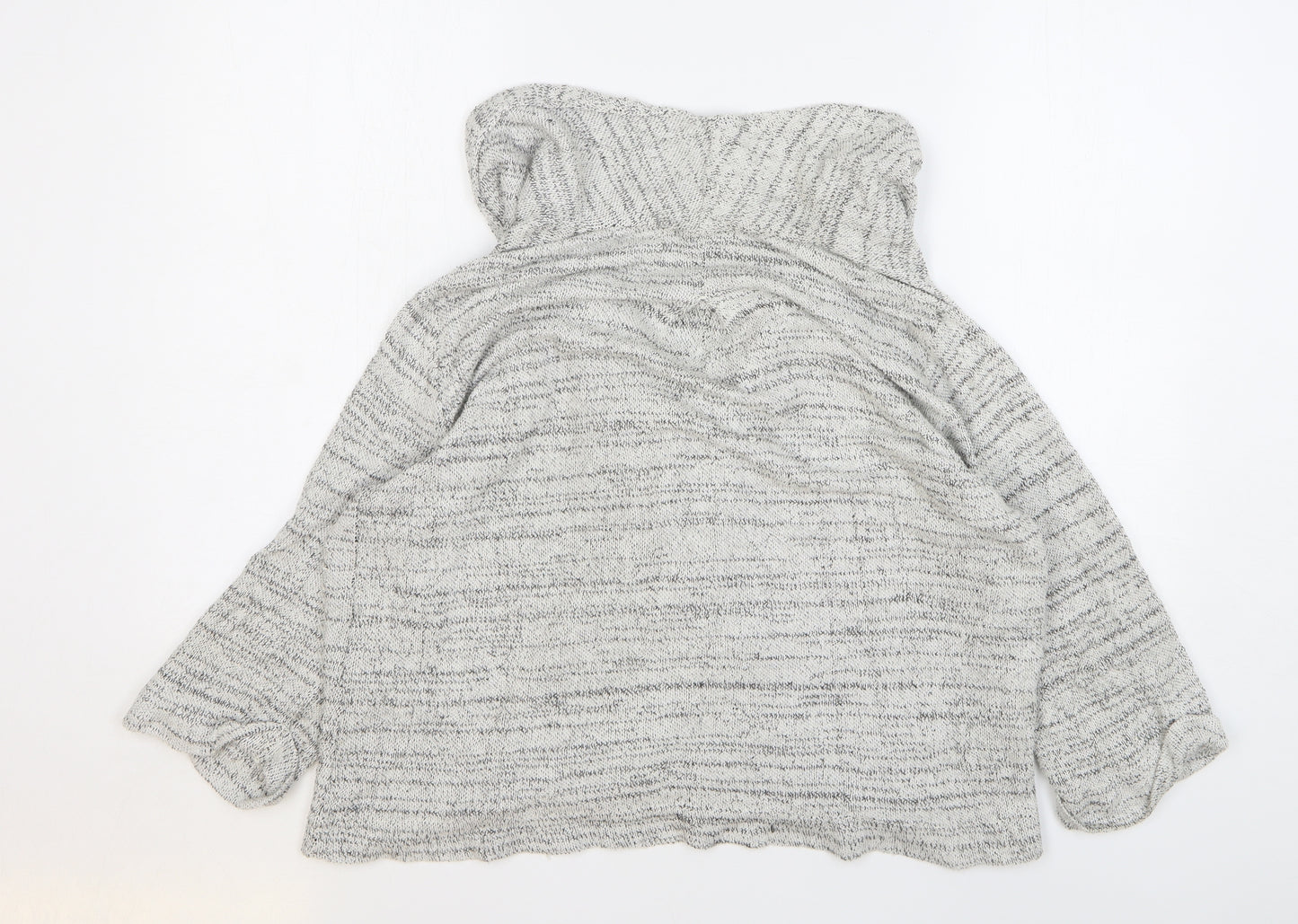 Fat Face Womens Grey V-Neck Polyester Cardigan Jumper Size 14