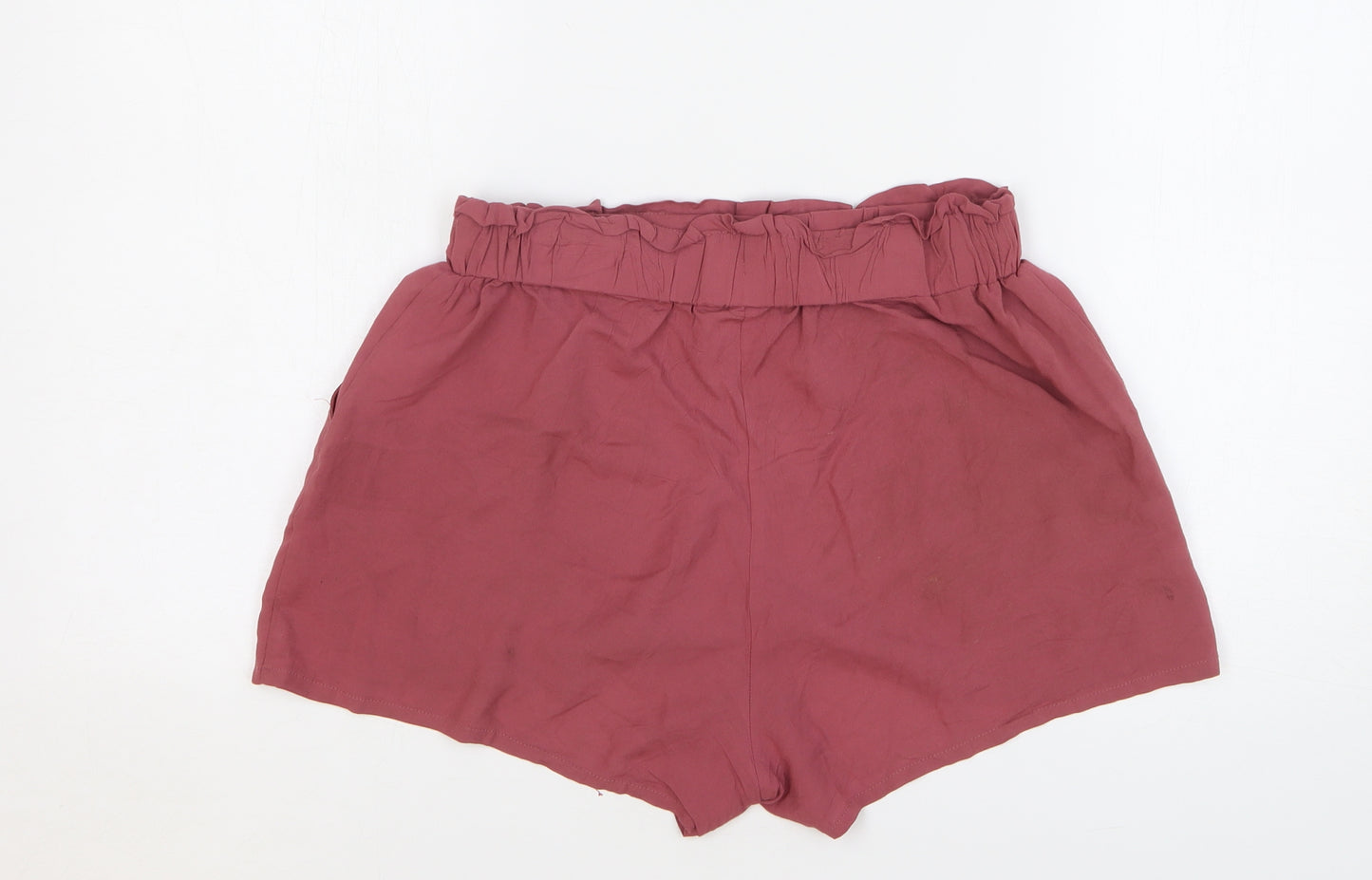 Primark Womens Pink Viscose Hot Pants Shorts Size 10 L4 in Regular