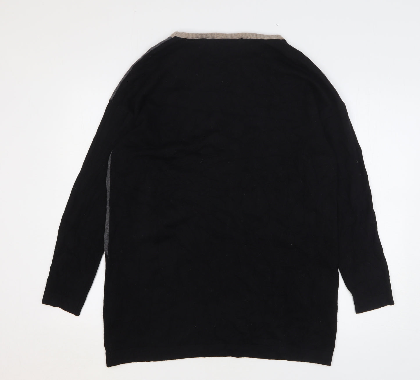 Wallis Womens Multicoloured Round Neck Striped Acrylic Pullover Jumper Size M