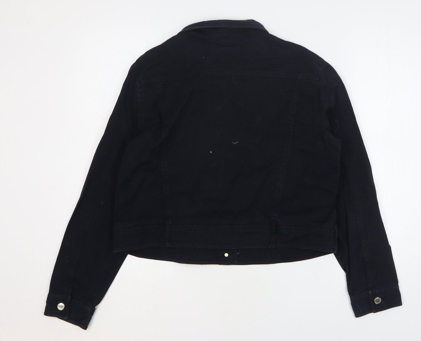 Essentials Womens Black Jacket Size 18 Button