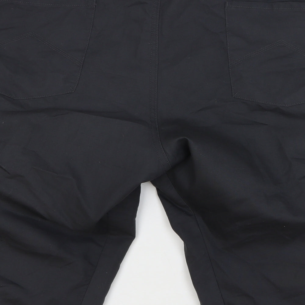 Quechua Mens Grey Polyester Cargo Shorts Size 2XL L16 in Regular Button